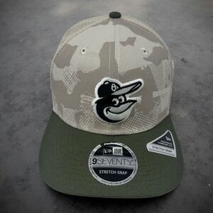 Baltimore Orioles New Era Hat Cap 9Seventy Armed Forces Day Adjustable Khaki